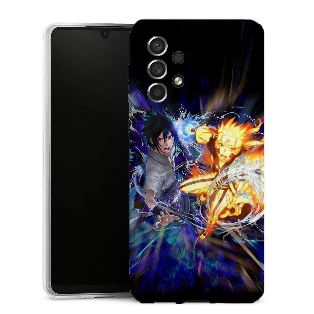 Coque Samsung Galaxy A G Fight Naruto Sasuke Silicone Plexi