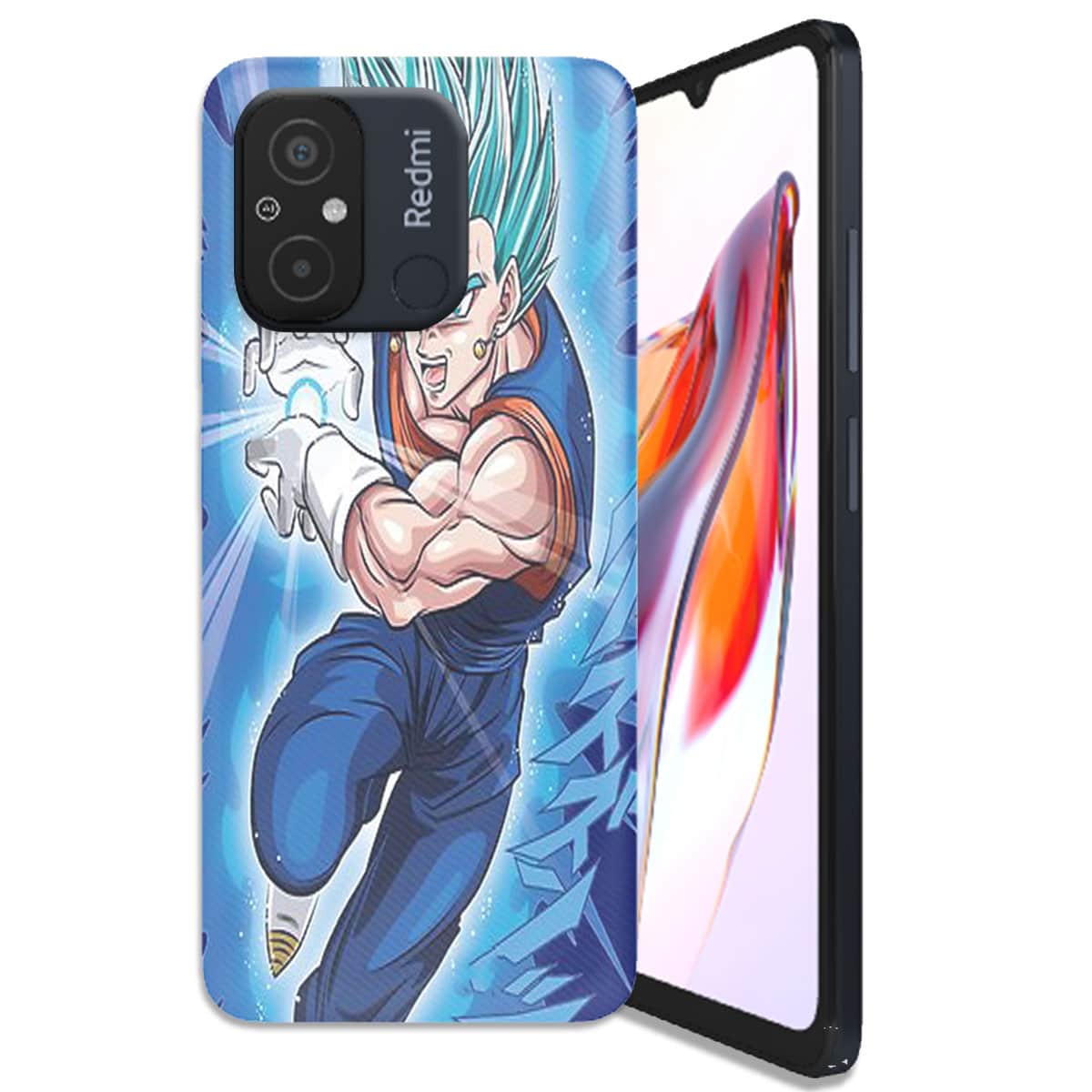 Coque Xiaomi Redmi 12C Super Vegeta Bleu Silicone