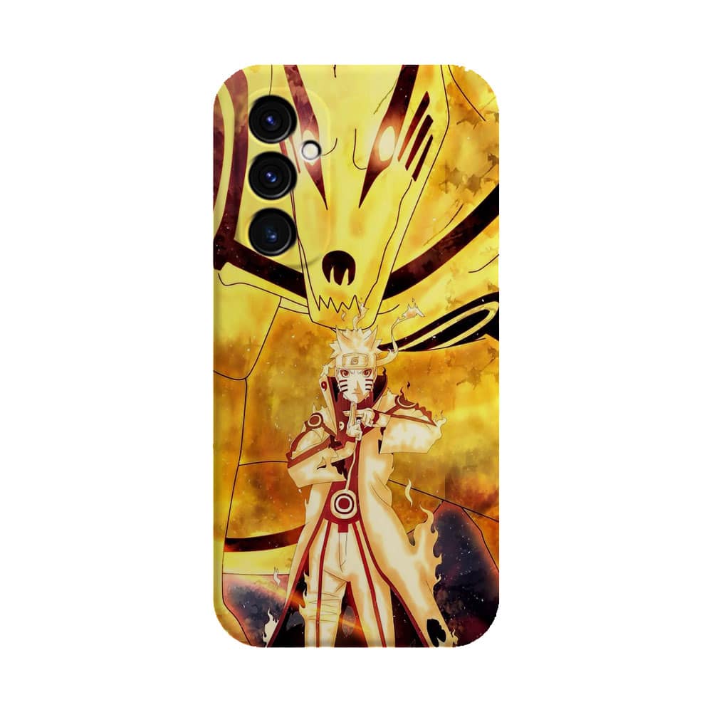 Coque Samsung Galaxy A S Naruto Kyubi Jaune Silicone Plexi