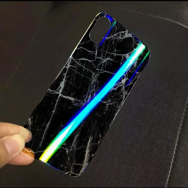 Coque iPhone 11 Marbre Noir en Plexiglass