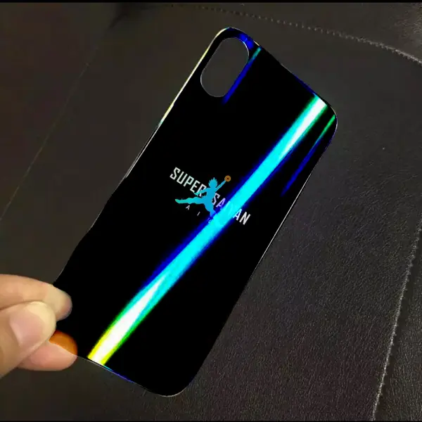 Coque de téléphone iPhone X Super Sayan Air en Plexi Glass