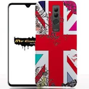 Coque Huawei MATE 20 / MATE 20 LITE / MATE 20 PRO Union Jack Flowers
