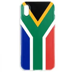 Coque iPhone XR Silicone Drapeau Afrique du Sud