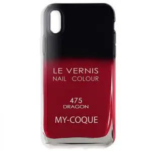 Coque iPhone XR Vernis A Ongles Rouge / Gel Silicone / Housse Telephone