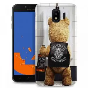 Coque Samsung Galaxy J4 PLUS 2018 Teddy Motard / J4 2018 / Silicone