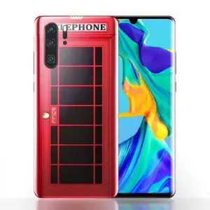 Coque Silicone Huawei P30 / P30 PRO Cabine Téléphone Anglaise