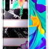 Coque Huawei P30 Marbre & Fleurs en gel silicone