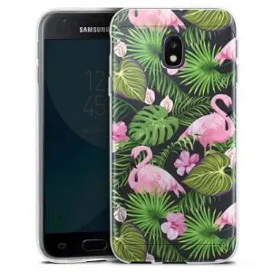Coque Samsung J3 2017 Tropical Flamingo / Housse Silicone