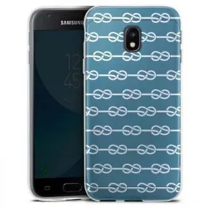 Coque Samsung J3 2017 Noeuds de Marin / Housse Bleu / Tpu