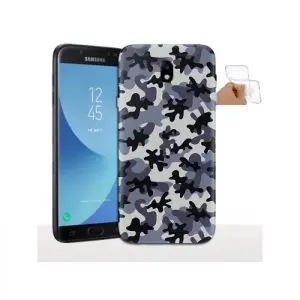 Coque Samsung J3 2017 Camouflage Gris / Style Militaire