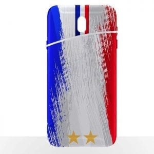 Coque Samsung J3 2017 Foot France - 2 Etoiles Personnalisable