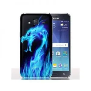 Coque Samsung J5 2017 Dragon Bleu Electrique / Housse Tpu Fun