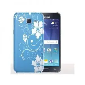 Coque Samsung J5 2017 Fleurs Hawaï Bleues / Housse Florale