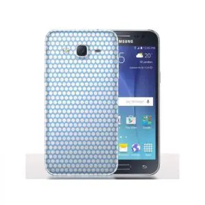 Coque Samsung J5 2017 Bleue à Pois Blancs