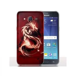 Coque J5 2017 Samsung Dragon Rouge Chinois