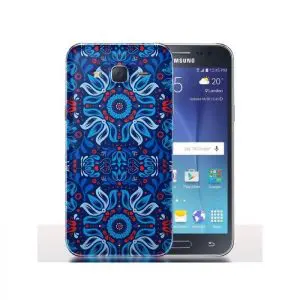 Coque Samsung J5 2017 Folk Blue Floral