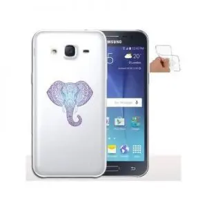 Coque Samsung J5 2016 Elephant Aztèque Bleu