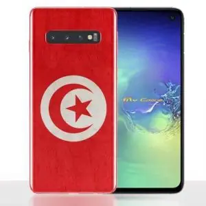 Coque Silicone Samsung S10 PLUS Drapeau Tunisie