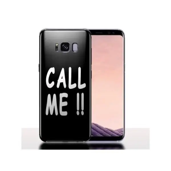 Coque Samsung S8 / S8 PLUS Call Me - Noire / Housse smartphone