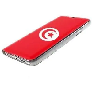 iPhone XR Simili Cuir Drapeau Tunisie