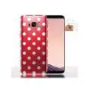Coque Samsung S8 / S8 PLUS Pois blancs / Housse Polka Dots Silicone
