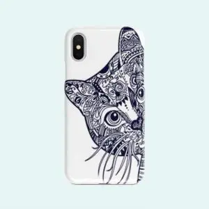 Coque iPhone X / XS Chat Azteque