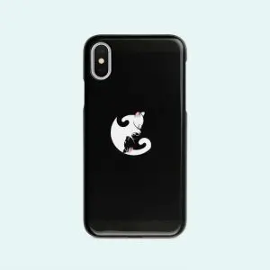 Coque iPhone X / XS Chat Ying & Yang