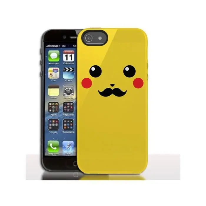 Coque pour iPhone X et iPhone XS Game Boy Color Pikachu Jaune