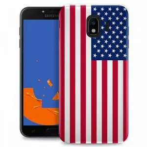 Coque Samsung J4 2018 Drapeau USA / Housse drapeau Américain J4 PLUS 2018