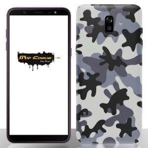 Coque Samsung Galaxy J8 2018 Camouflage Gris