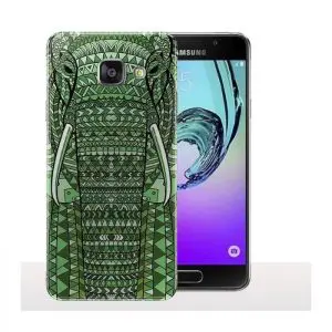 Coque Samsung A5 2017 Eléphant Aztèque Vert