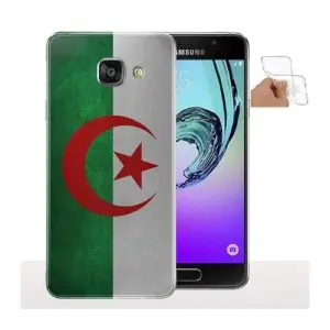 Coque Samsung A5 2017 Drapeau Algérie Vintage