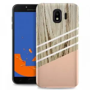 Coque Samsung J4 2018 Bois Stripe / J4 PLUS / Housse anti-rayures