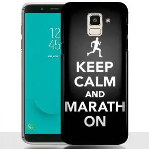 Coque Samsung J6 2018 Keep Calm And Marathon
