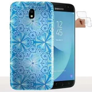 Coque Samsung J6 2018 / J6 PLUS Rosace Bleue Pastel