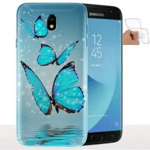 Coque Samsung J6 2018 / J6 PLUS Papillon Turquoise