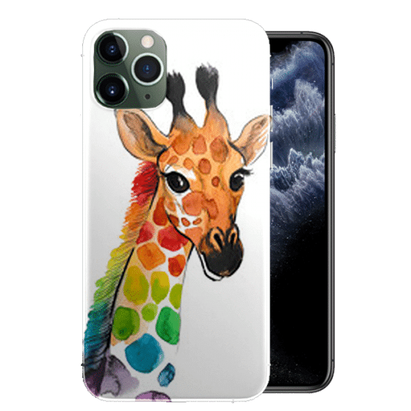 Achat coque de télépone Girafe Multicouleurs pour iPhone 11