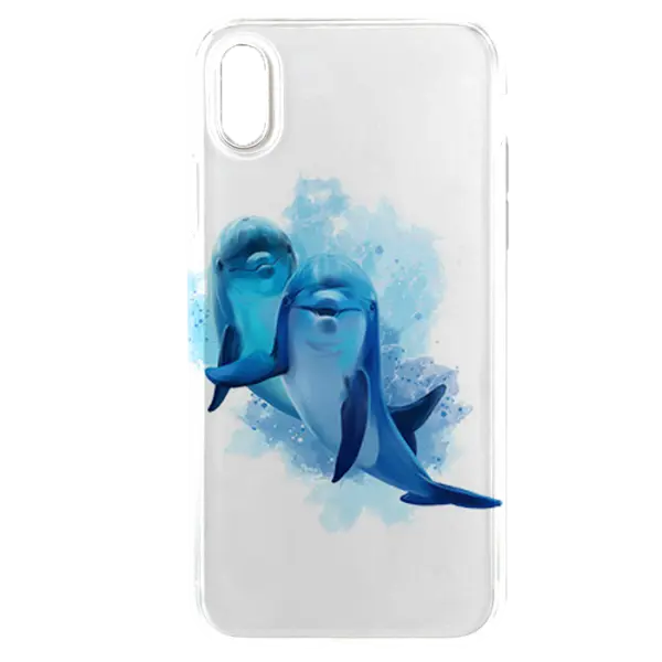 Dauphins Bleus - Coque iPhone XR