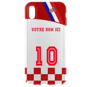 Foot Croatie - Coque iPhone XR Personnalisée