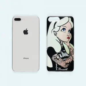 Alice Jack - Coque iPhone 8 plus, 7 Plus - Silicone, Coque Alice aux pays des merveilles Disney