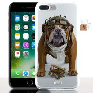 Bulldog Aviateur - Coque iPhone 7 Plus