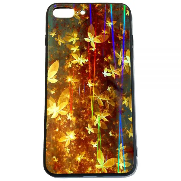 Coque de Plexiglass iPhone 8 Plus Golden Butterflies