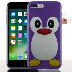 Achat Coque iPhone 7 Plus Pingouin Violet