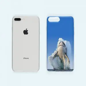 Requin - Coque iPhone 8 Plus, iPhone 7 Plus - Collection Animaux - Silicone