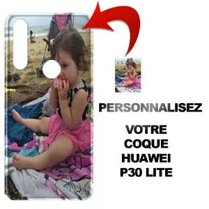 Personnalise ta coque de téléphone Huawei P30 Lite en Silicone avec tes Photos
