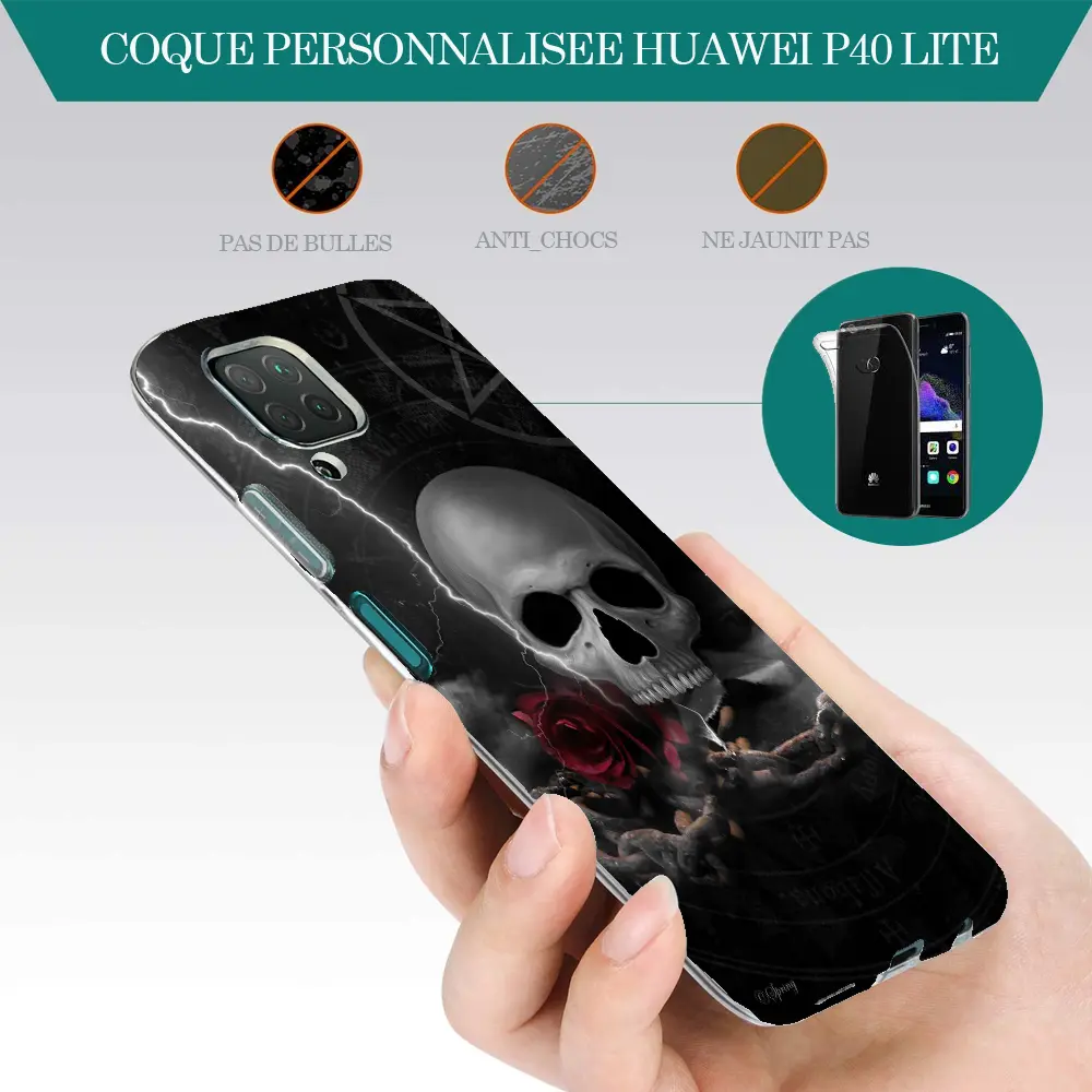 Coque personnalisée Gothique Anarchy pour Huawei P40 Lite