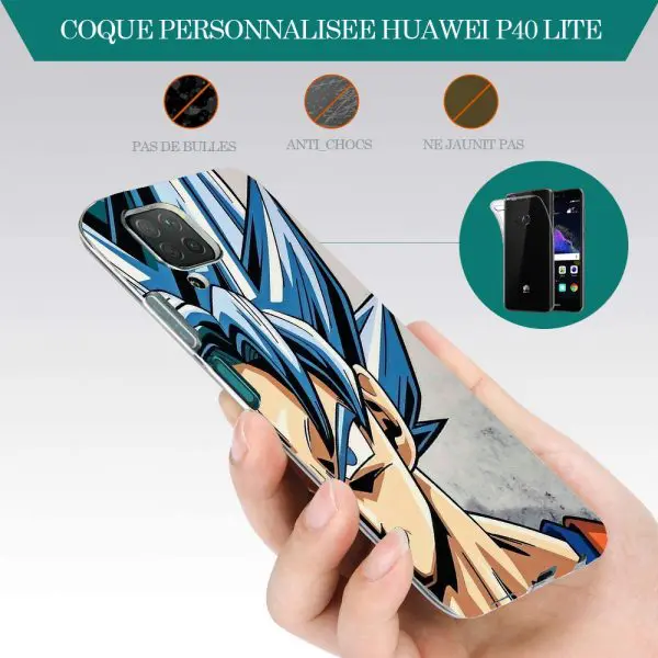 Coque Silicone Huawei P40 Pro Blue Sangoku