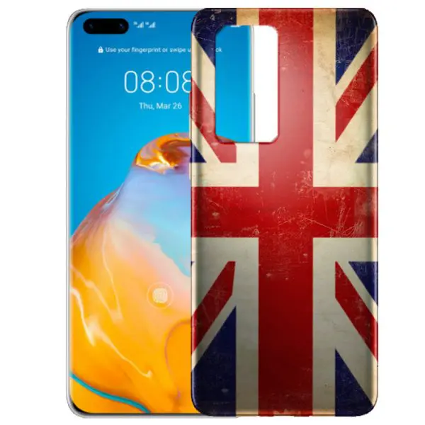 Coque Huawei P40 Drapeau Anglais Vintage