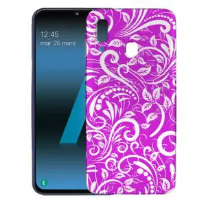 Nature, Floral Pastel Prune - Coque Galaxy A40