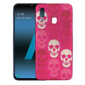 Samsung a40 tête de Mort, Skull Rose - Coque smartphone Compatible Samsung A40